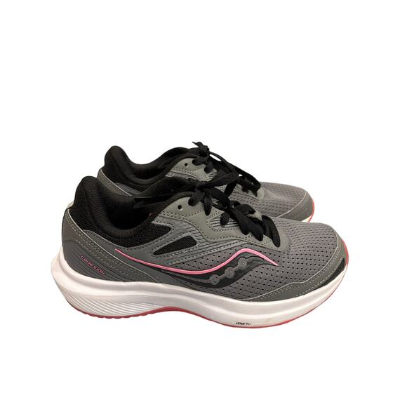Saucony Cohesion 16 Women Sneakers 7W Gray Jogging Running Walking Trainer Shoes - Picture 1 of 7